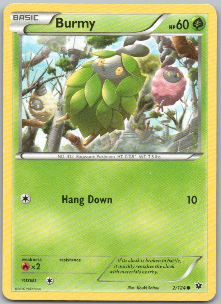 Burmy 002 Normal Grass Card - Fates Collide
