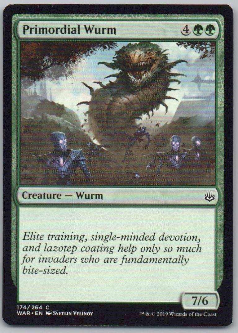 Primordial Wurm 174 Normal Creature Card - War of the Spark