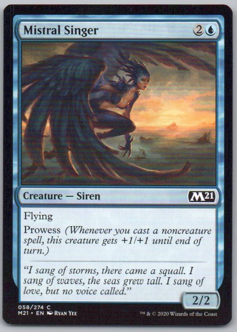 Mistral Singer 58 Normal Creature Card - Core Set 2021
