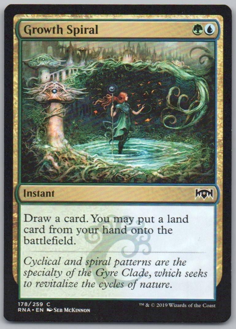 Growth Spiral 178 Normal Instant Card - Ravnica Allegiance