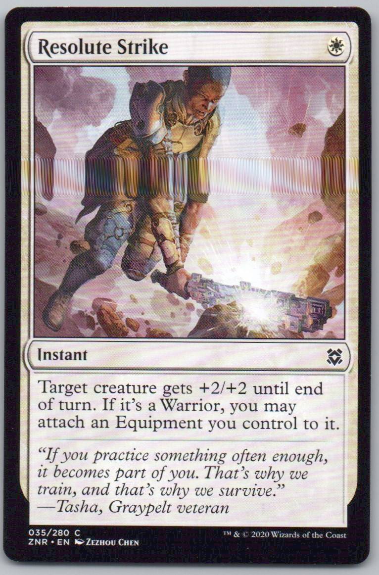 Resolute Strike 35 Normal Instant Card - Zendikar Rising