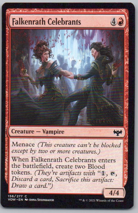 Falkenrath Celebrants 156 Normal Creature Card - Innistrad: Crimson Vow