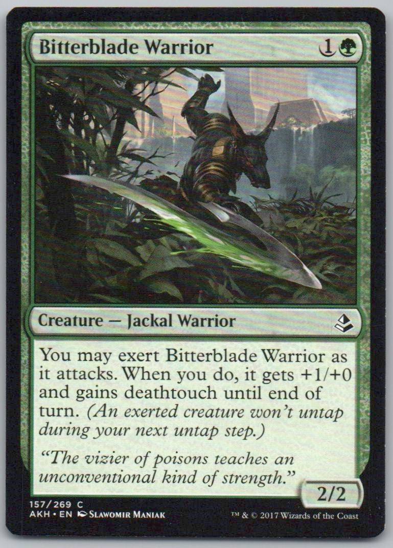 Bitterblade Warrior 157 Normal Creature Card - Amonkhet