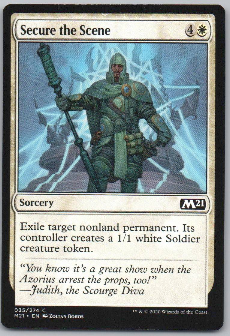 Secure the Scene 35 0 Sorcery Card - Core Set 2021