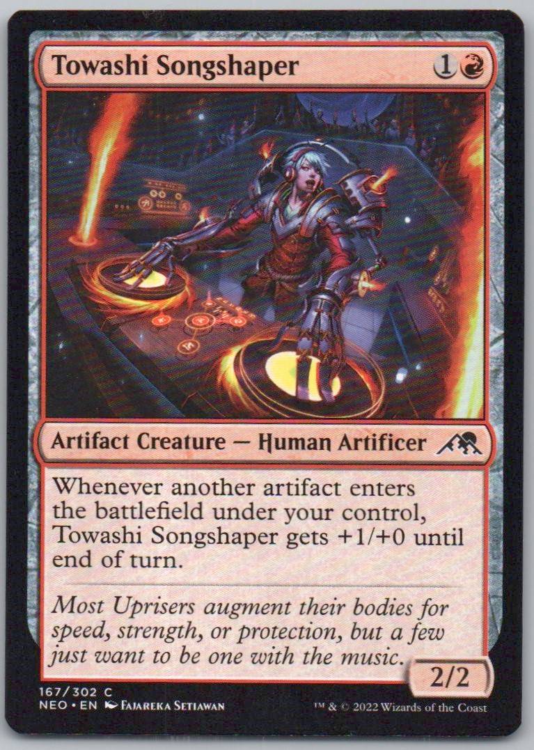 Towashi Songshaper 167 Normal Artifact Card - Kamigawa: Neon Dynasty