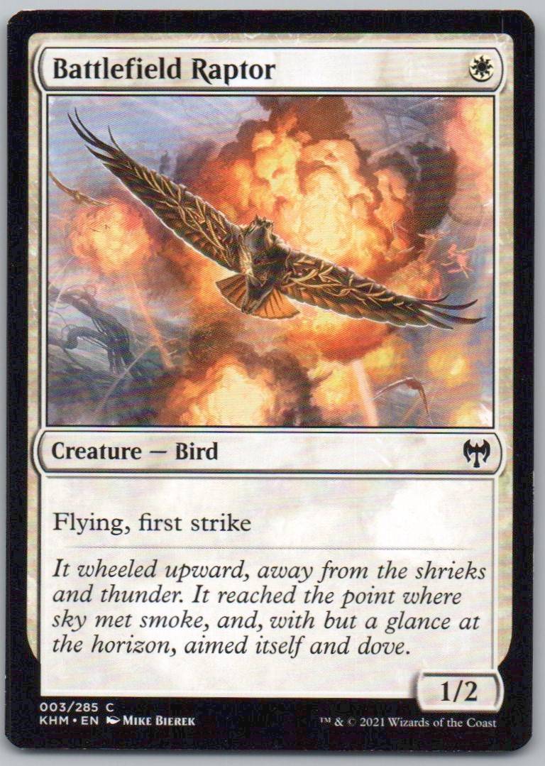 Battlefield Raptor 3 Normal Creature Card - Kaldheim