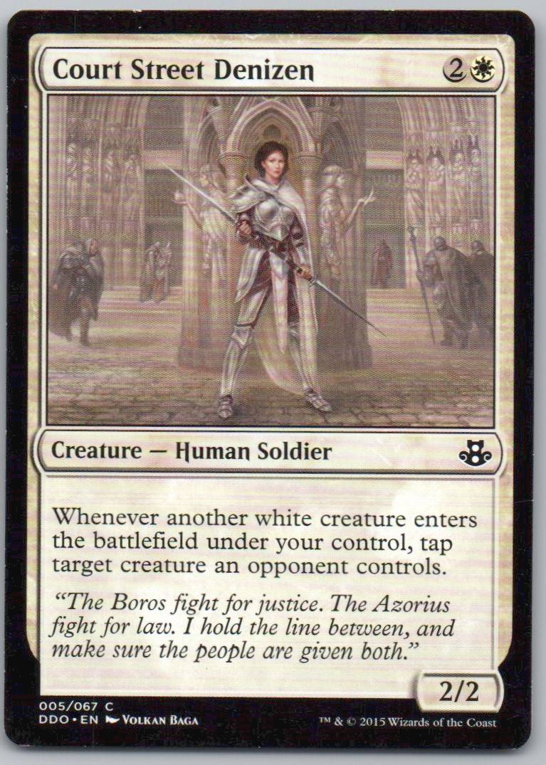Court Street Denizen 5 Normal Creature Card - Duel Decks: Elspeth vs. Kiora