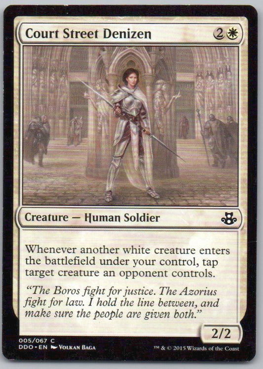 Court Street Denizen 5 Normal Creature Card - Duel Decks: Elspeth vs. Kiora