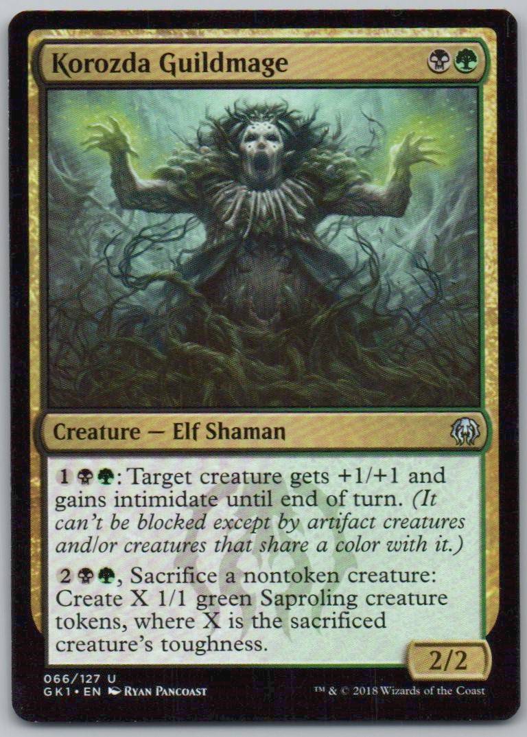 Korozda Guildmage 66 Normal Creature Card - Guilds of Ravnica: Guild Kits