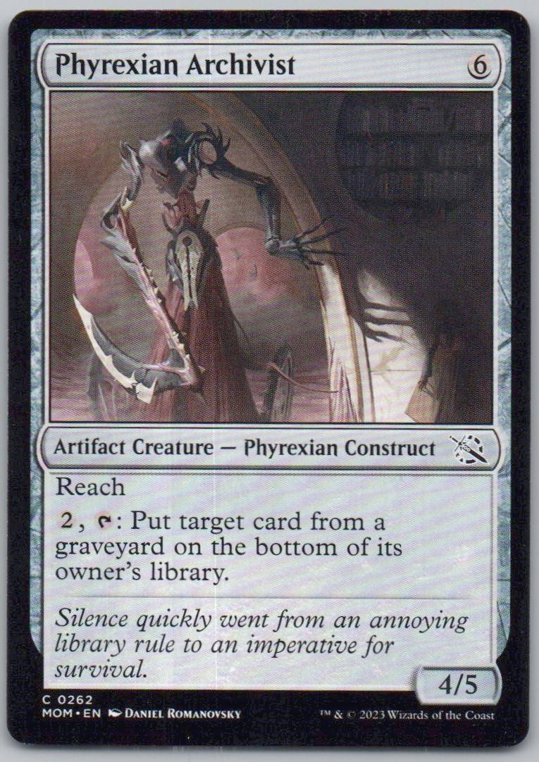 Phyrexian Archivist 262 0 Artifact Card - March of the Machine