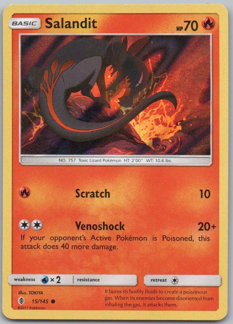 Salandit 15 Normal Fire Card - Guardians Rising