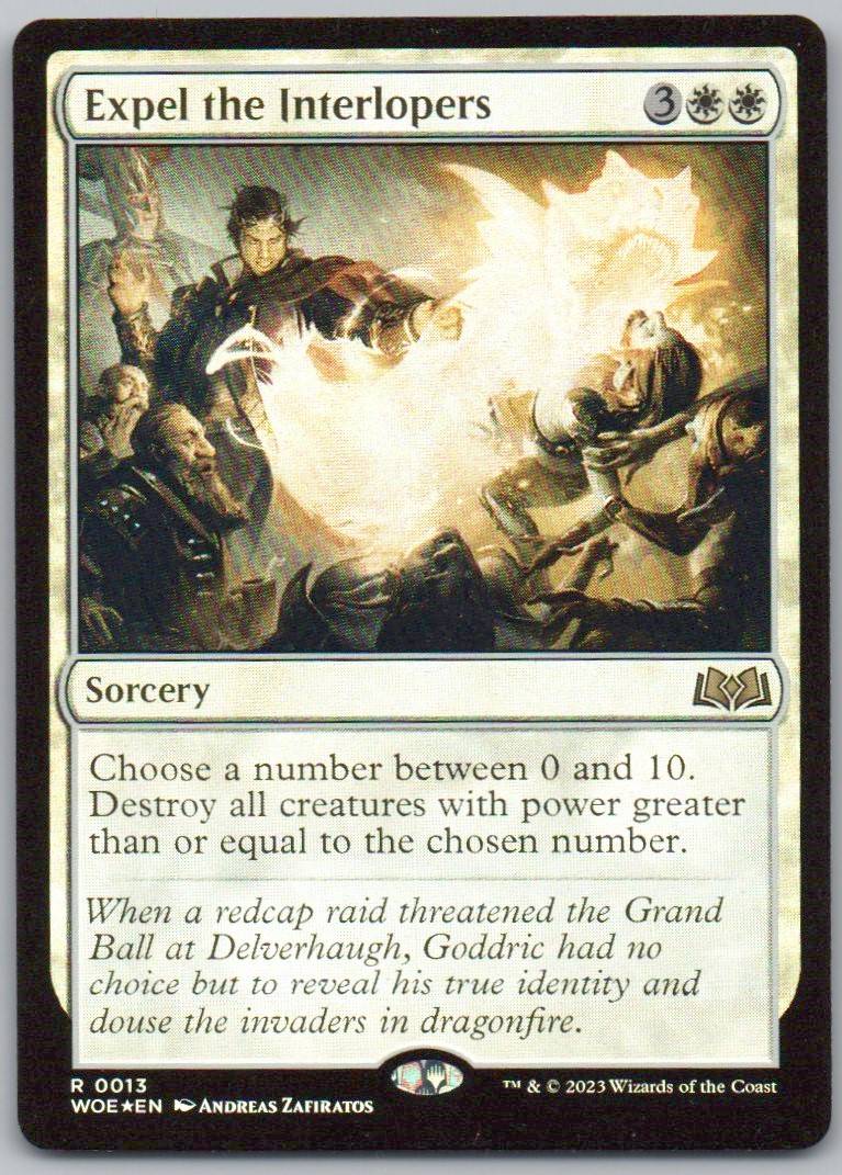 Expel the Interlopers 13 Holo Sorcery Card - Prerelease Cards