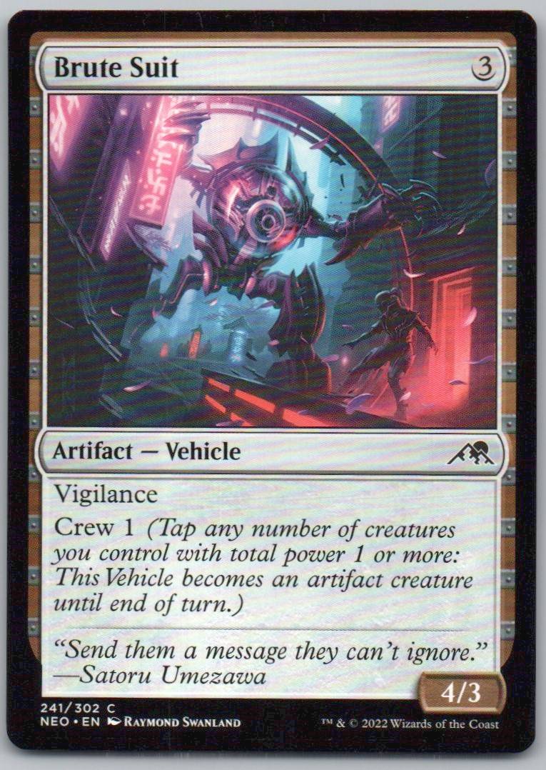 Brute Suit 241 Normal Artifact Card - Kamigawa: Neon Dynasty