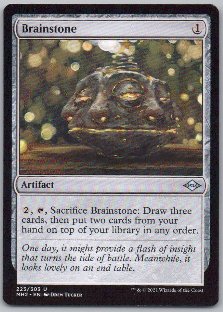 Brainstone 223 Normal Artifact Card - Modern Horizons 2