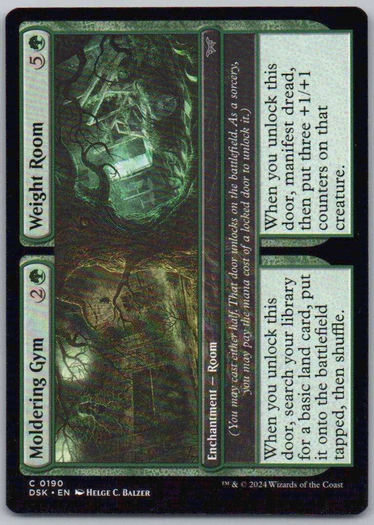 Moldering Gym // Weight Room 190 Normal Enchantment Card - Duskmourn: House of Horror