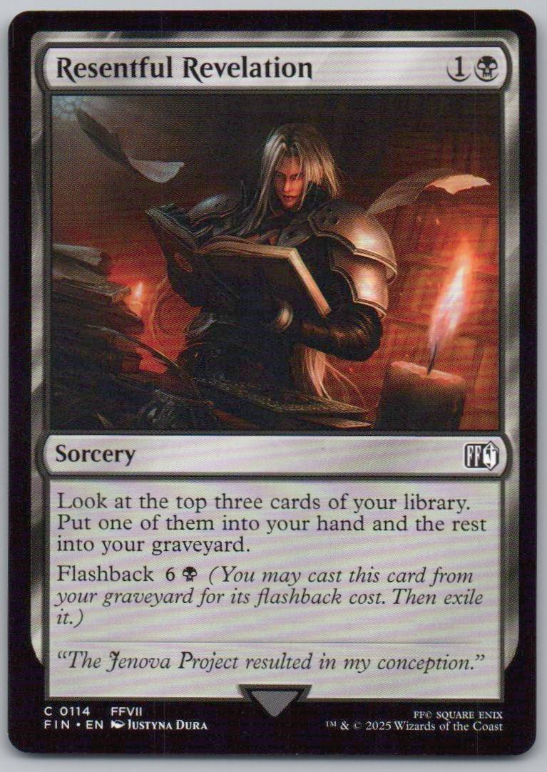 Resentful Revelation 114 Normal Sorcery Card - FINAL FANTASY