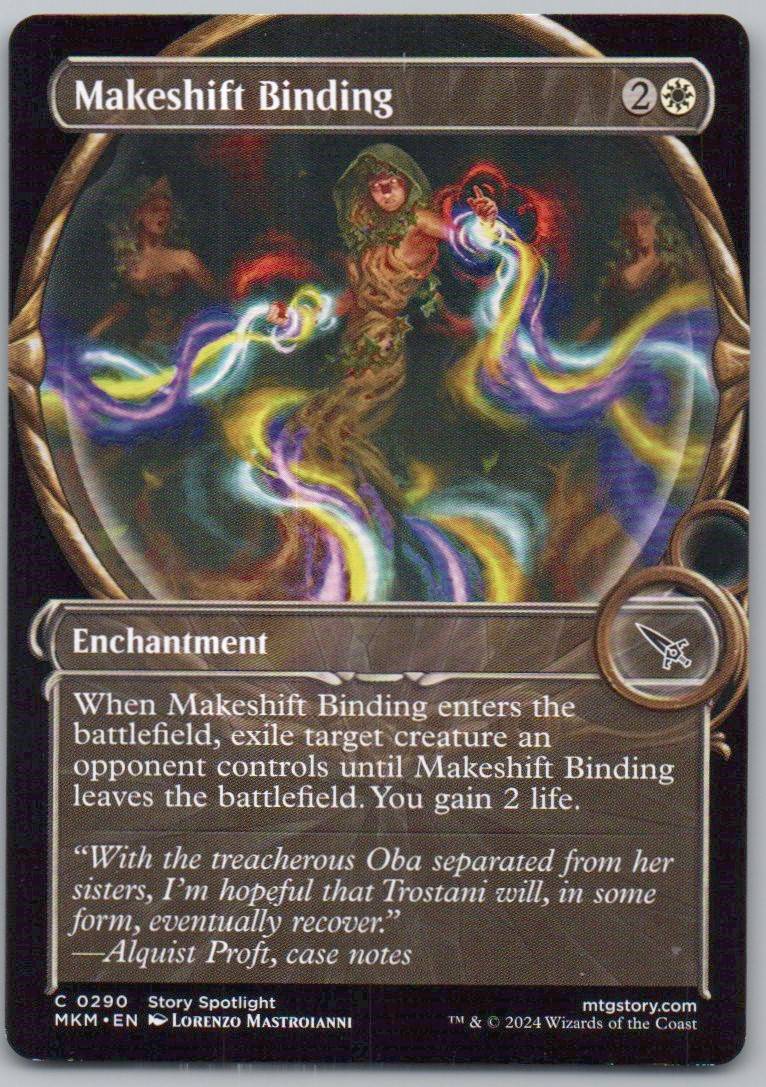 Makeshift Binding (Showcase) 290 0 Enchantment Card - Murders at Karlov Manor