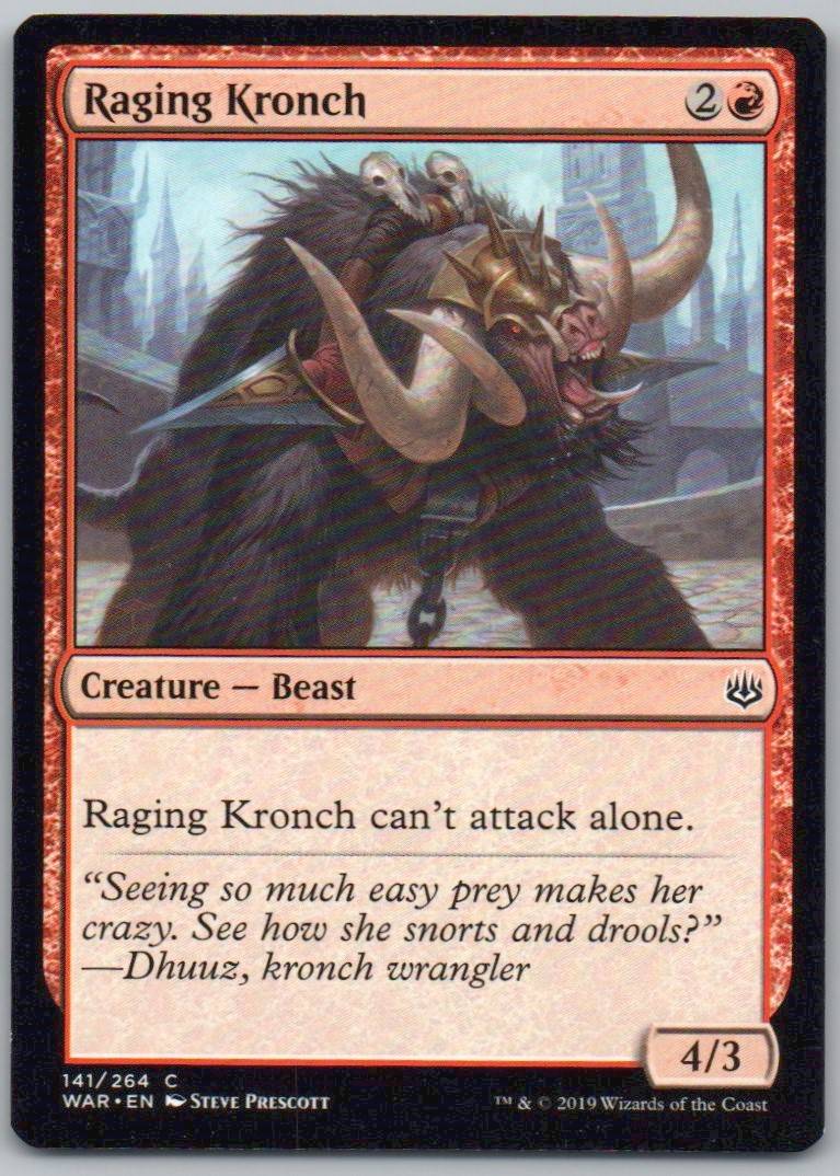 Raging Kronch 141 Normal Creature Card - War of the Spark