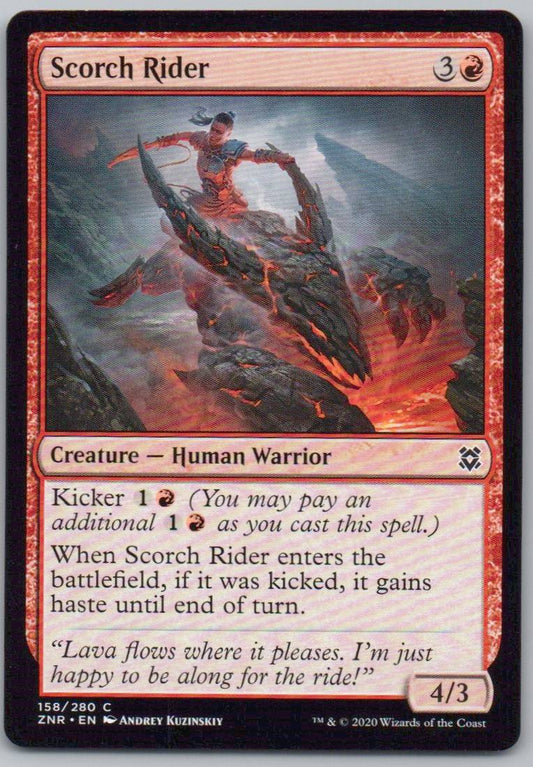 Scorch Rider 158 Normal Creature Card - Zendikar Rising