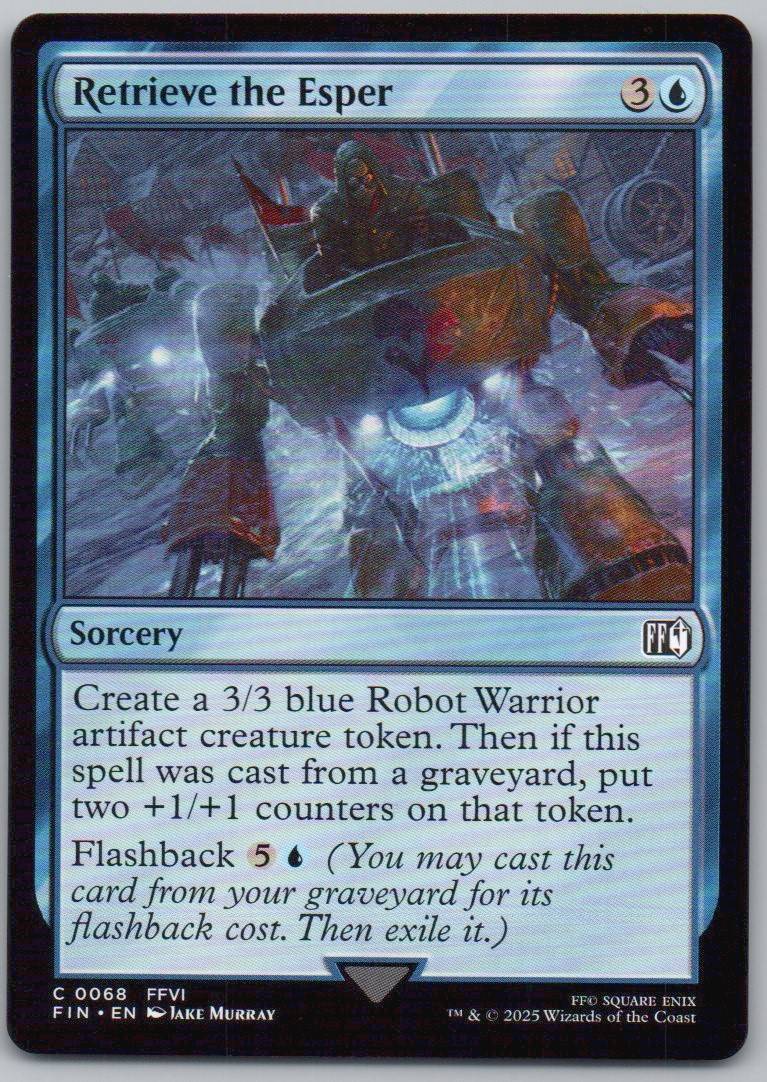 Retrieve the Esper 68 Normal Sorcery Card - FINAL FANTASY