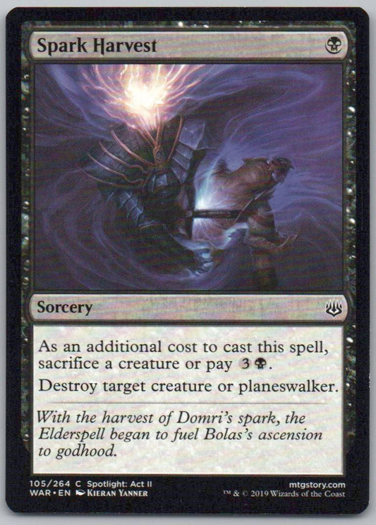 Spark Harvest 105 Normal Sorcery Card - War of the Spark
