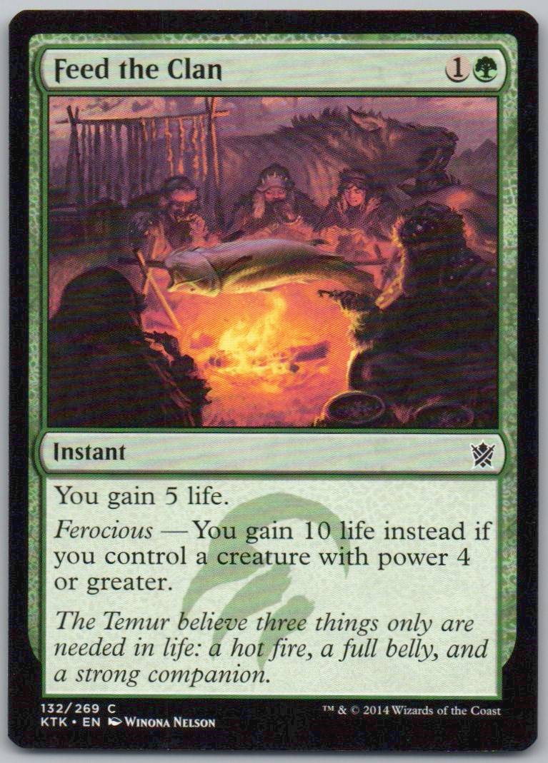 Feed the Clan 132 0 Instant Card - Khans of Tarkir