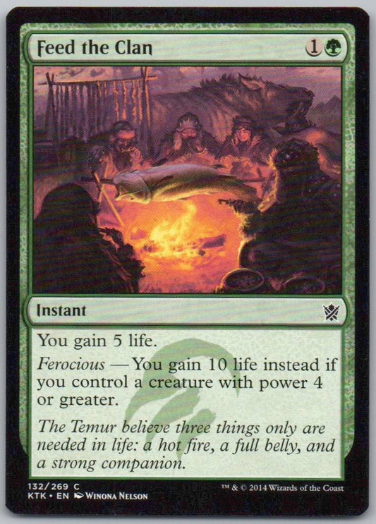 Feed the Clan 132 0 Instant Card - Khans of Tarkir