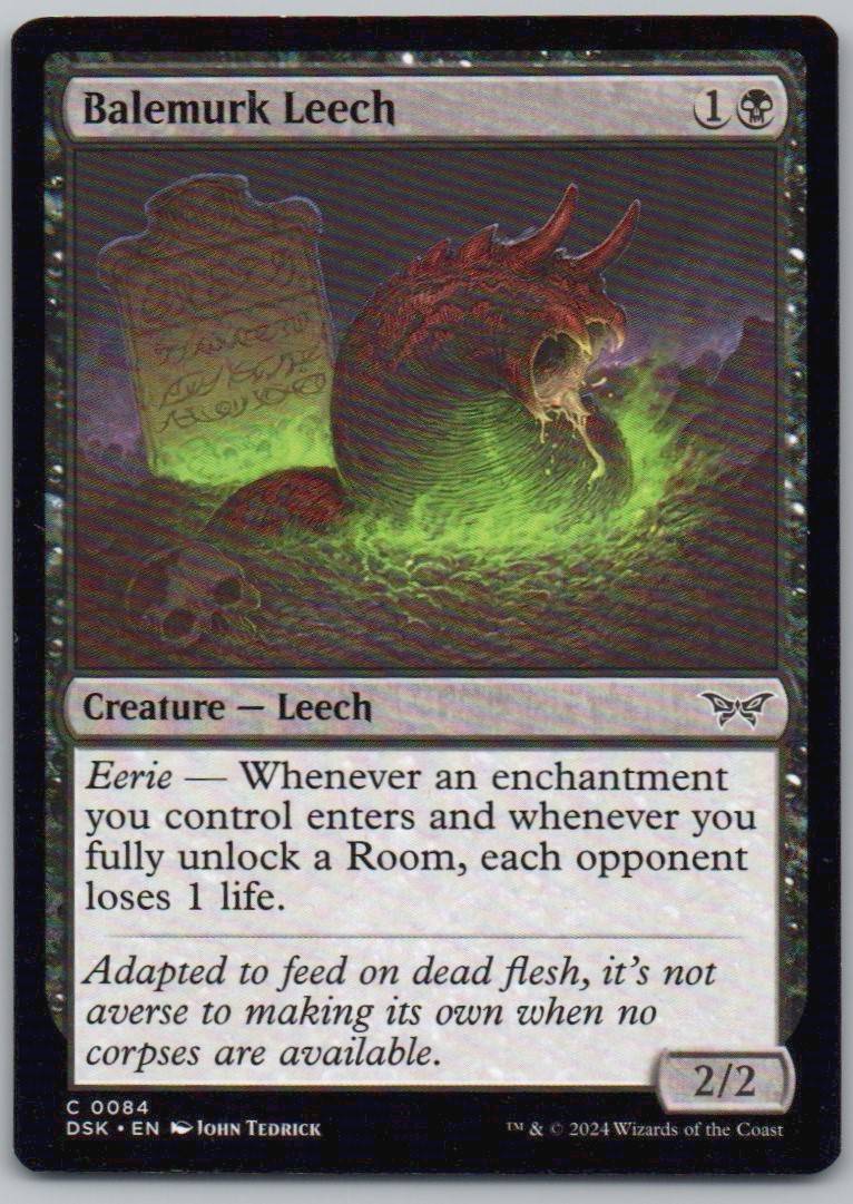 Balemurk Leech 84 Normal Creature Card - Duskmourn: House of Horror