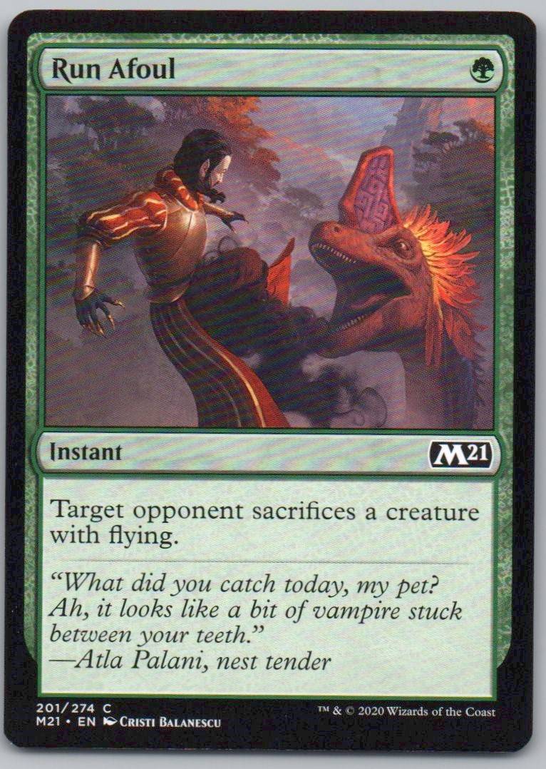 Run Afoul 201 Normal Instant Card - Core Set 2021