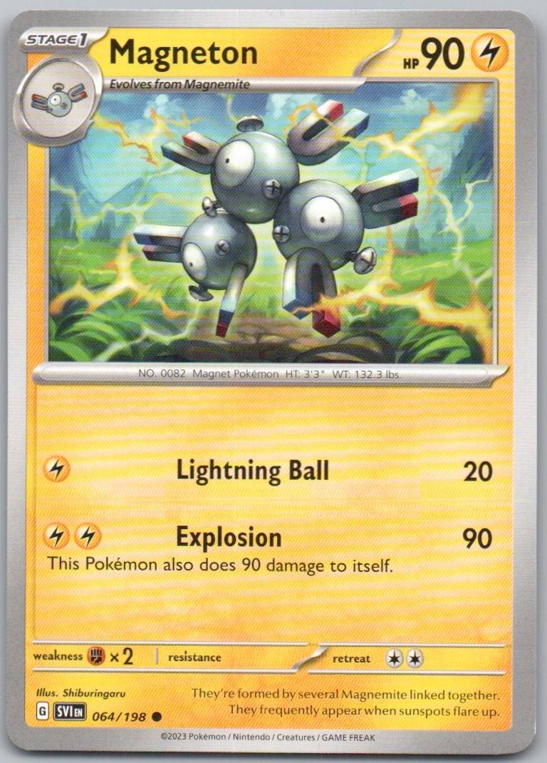 Magneton 064 Normal Lightning Card - Scarlet & Violet