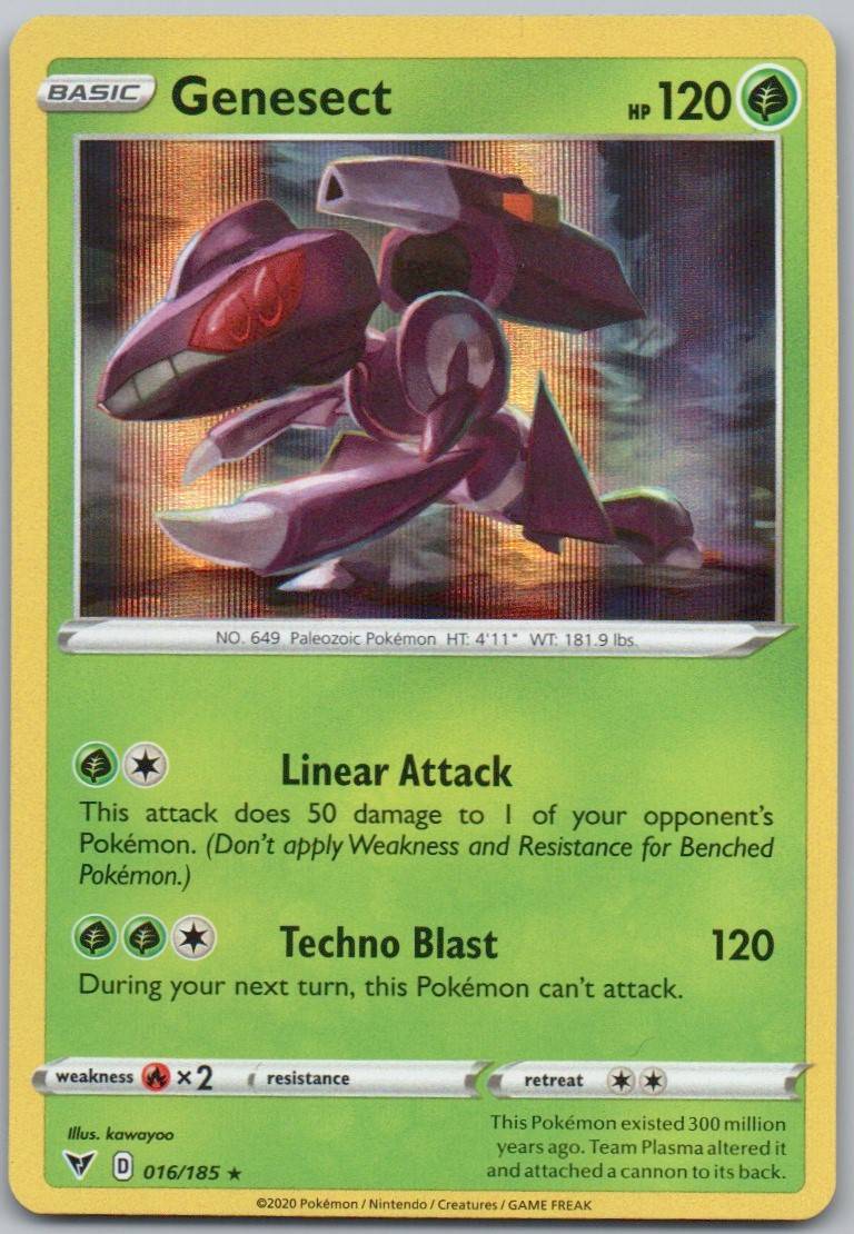 Genesect 016 Holo Grass Card - Vivid Voltage