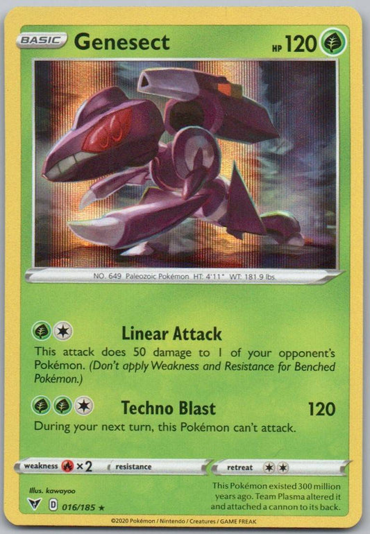 Genesect 016 Holo Grass Card - Vivid Voltage