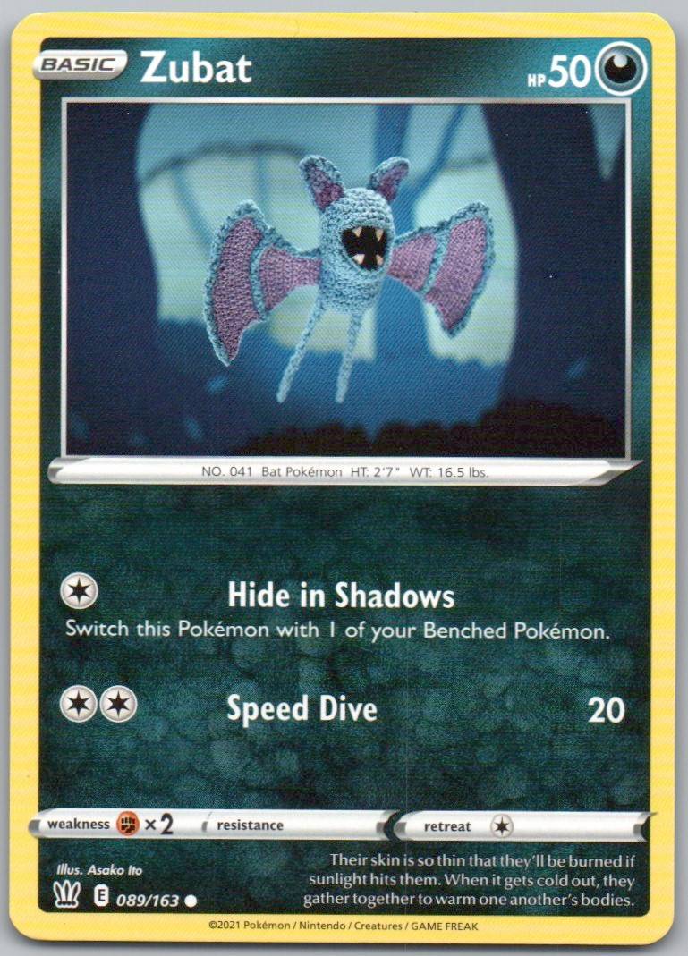 Zubat 089 Normal Darkness Card - Battle Styles