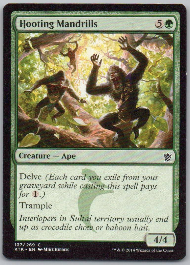 Hooting Mandrills 137 0 Creature Card - Khans of Tarkir
