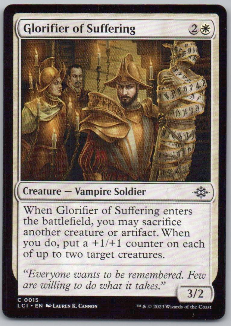 Glorifier of Suffering 15 0 Creature Card - The Lost Caverns of Ixalan