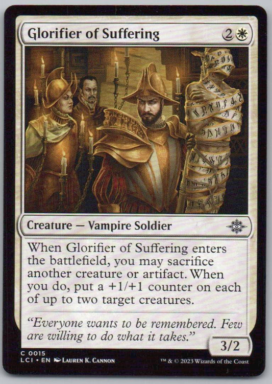 Glorifier of Suffering 15 0 Creature Card - The Lost Caverns of Ixalan