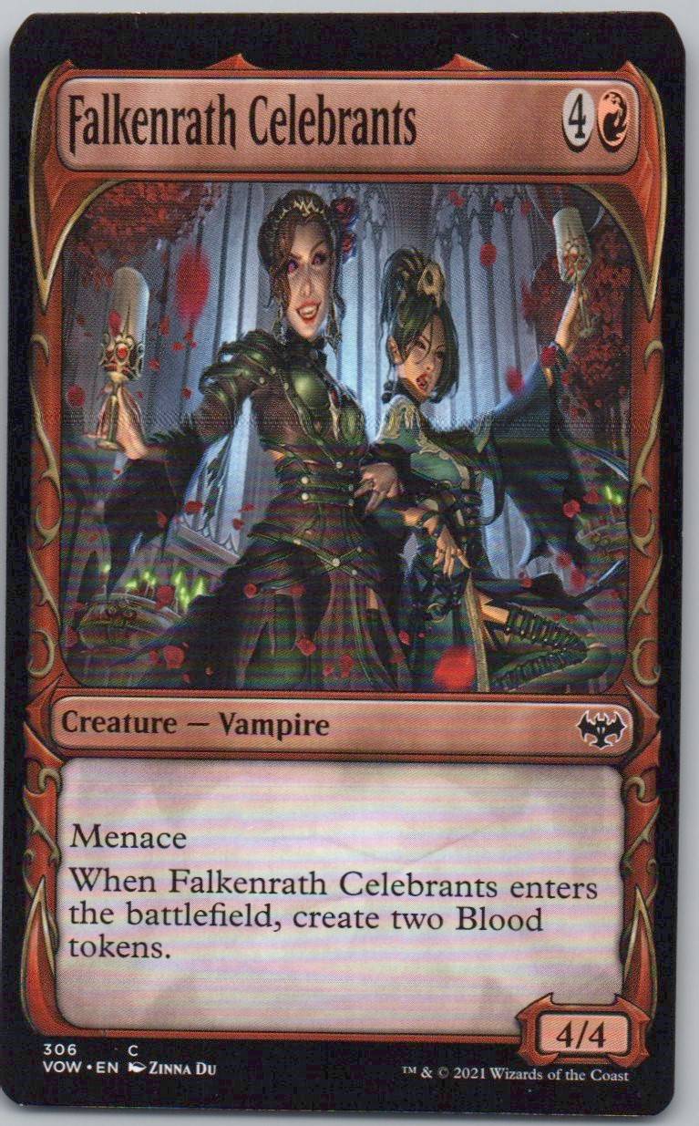 Falkenrath Celebrants (Showcase) 306 Normal Creature Card - Innistrad: Crimson Vow
