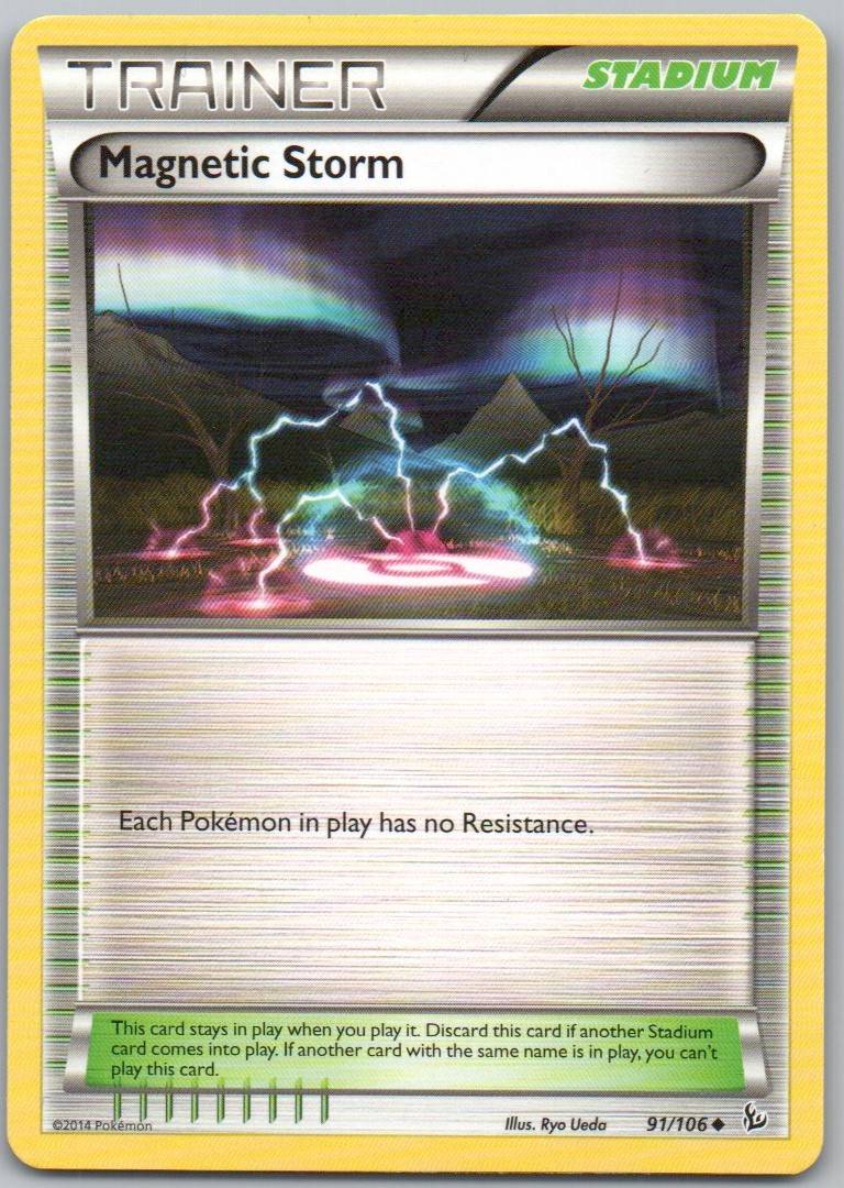 Magnetic Storm 091 Normal Trainer Card - Flashfire