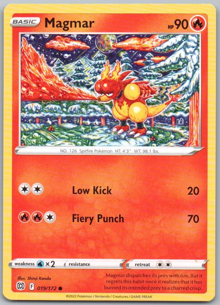Magmar 019 Normal Fire Card - Brilliant Stars