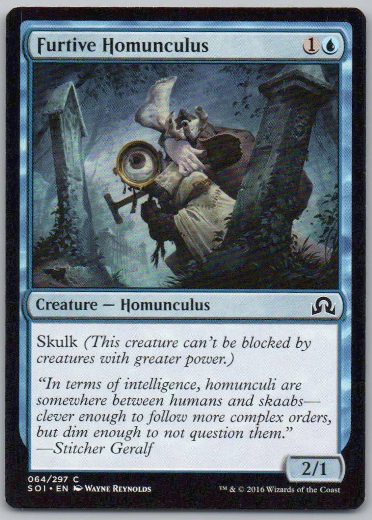 Furtive Homunculus 64 Normal Creature Card - Shadows over Innistrad