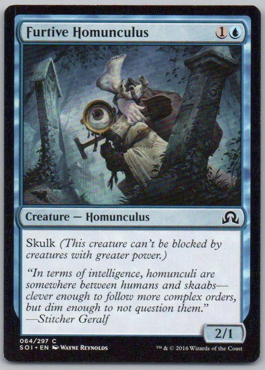 Furtive Homunculus 64 Normal Creature Card - Shadows over Innistrad