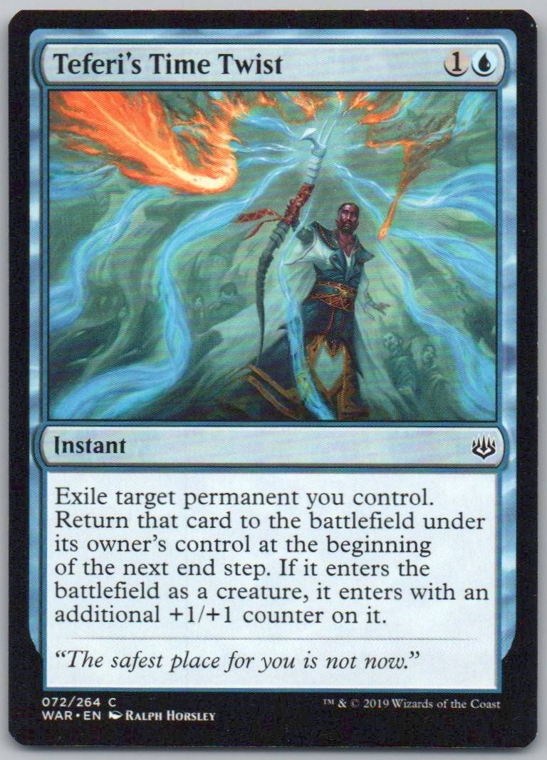 Teferi's Time Twist 72 Normal Instant Card - War of the Spark