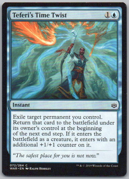 Teferi's Time Twist 72 Normal Instant Card - War of the Spark