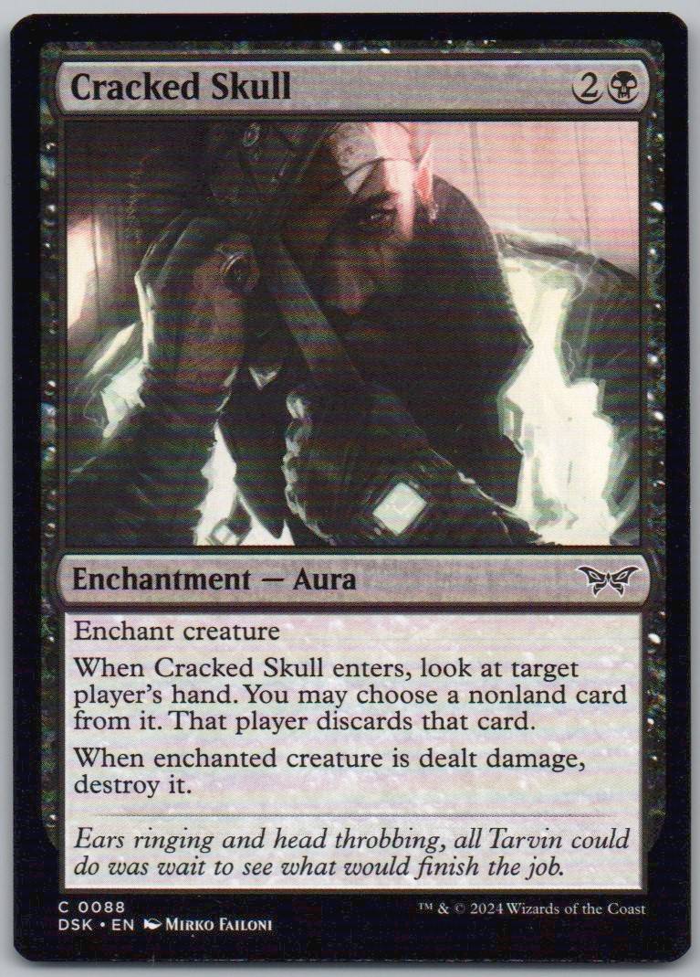 Cracked Skull 88 Normal Enchantment Card - Duskmourn: House of Horror