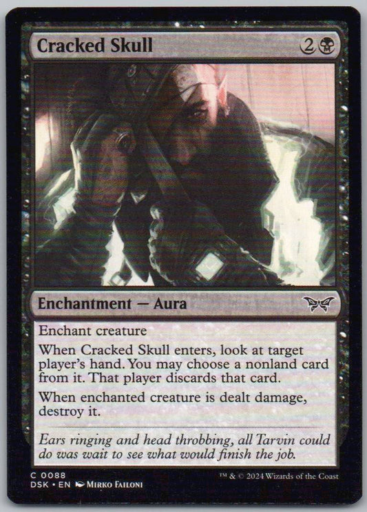 Cracked Skull 88 Normal Enchantment Card - Duskmourn: House of Horror
