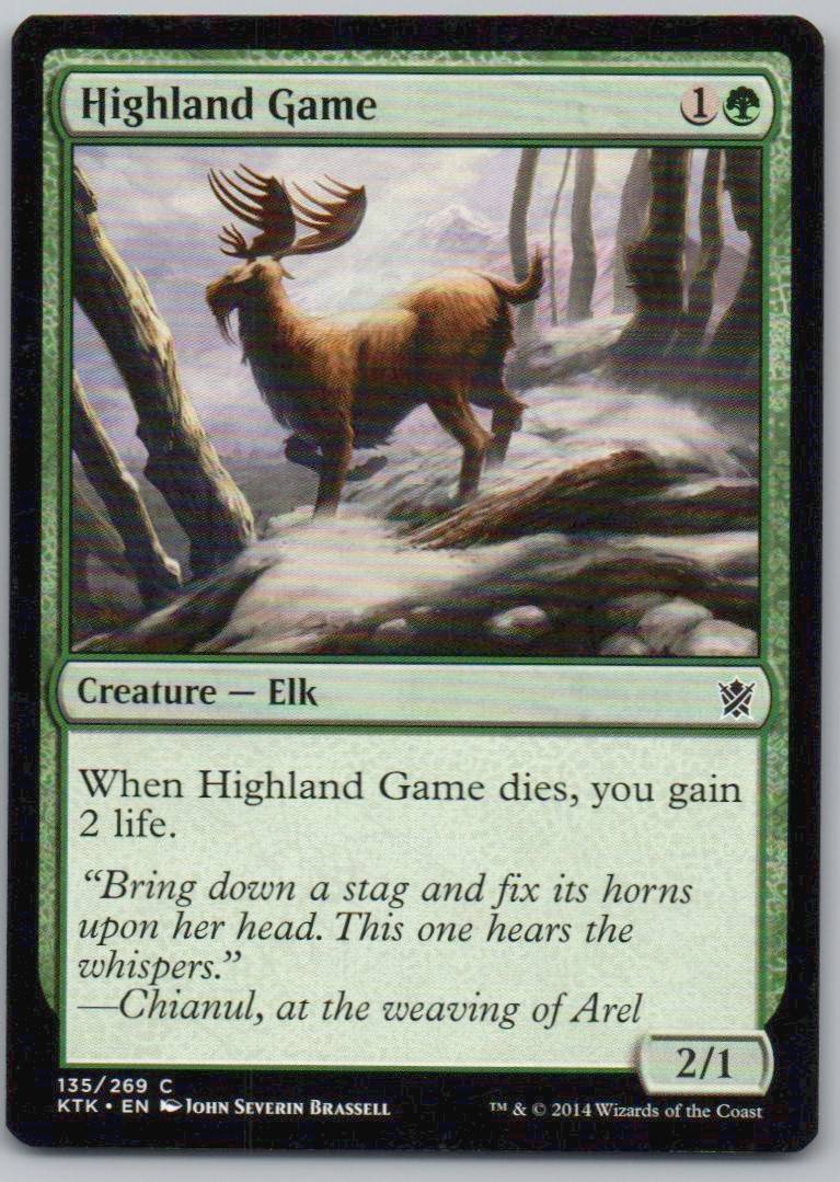 Highland Game 135 0 Creature Card - Khans of Tarkir