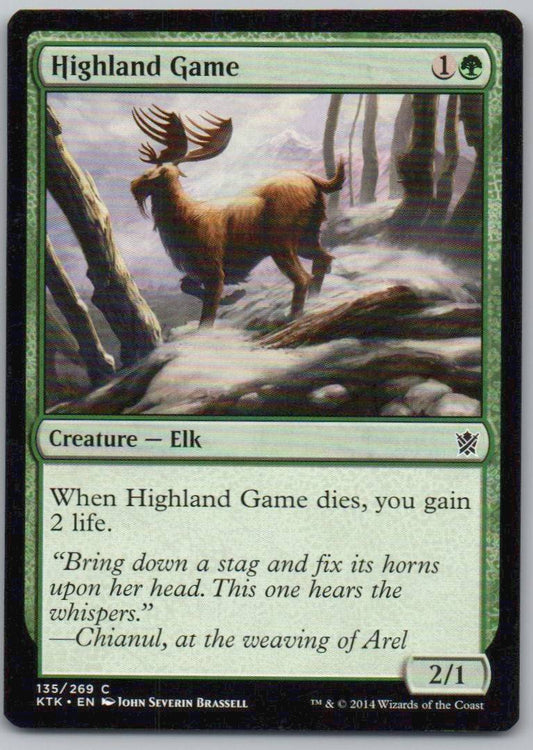 Highland Game 135 0 Creature Card - Khans of Tarkir