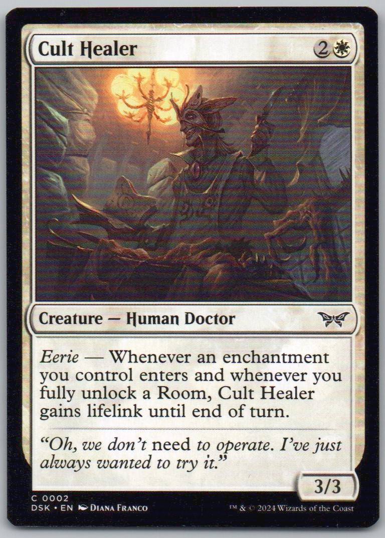 Cult Healer 2 Normal Creature Card - Duskmourn: House of Horror