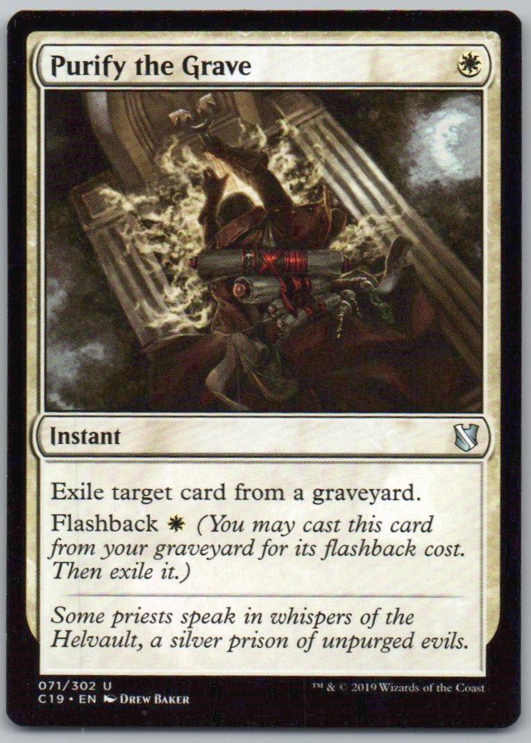 Purify the Grave 71 Normal Instant Card - Commander 2019