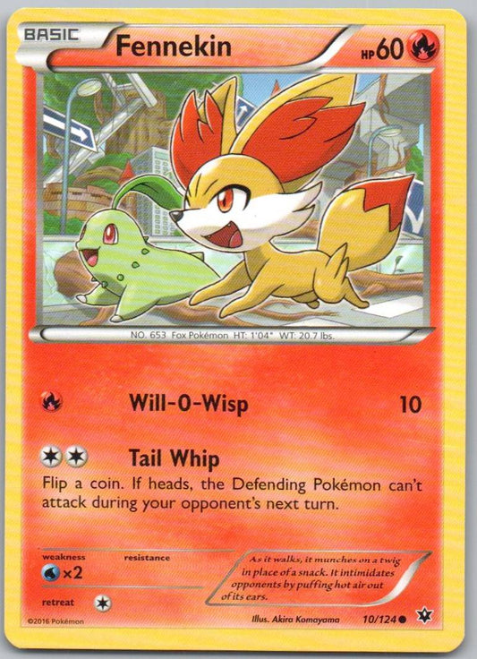 Fennekin 010 Normal Fire Card - Fates Collide
